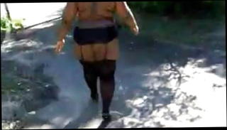 Video 4919901: public nudity, topless stock, topless ebony, stockings woman, black woman, straight public