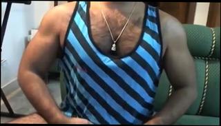 Watch the video about Str8 curly indian muscle Step daddy on cam