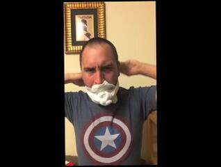 Watch the video about Self Gagged with Socks