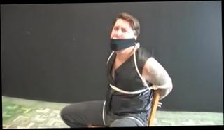 Video 956914804: stud gagging, deep throat fetish, gay fetish, gagged leather, tied gagged