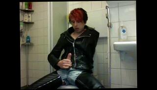 Watch the video about Boy - leather jerk-off