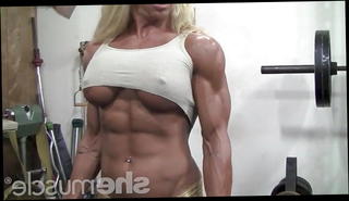 Video 1242252301: blonde milf woman, blonde milf babe, straight milf, milf bodybuilder, massive milf, gym milf, muscle milf, muscular milf, milf female, ripped gym, ripped leggings