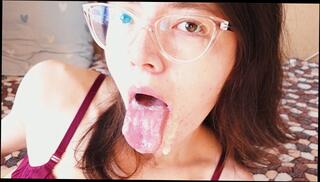 Watch the video about Slutty Girlfriend Loves Getting Cum In Her Mouth After Passionate Blowjob And Penetration 4K