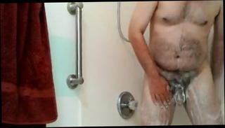 Video 1183554701: gay man shower, old man ass, belly ass