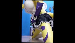 Video 1139038103: latex fetish, latex cum, latex maid, latex masturbation, latex amateur, cosplay latex, fap cum