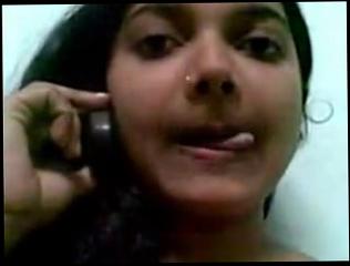 Watch the video about Bangla girl showing all to paramour live