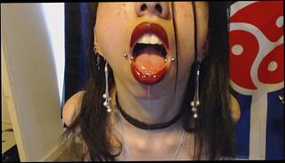 Video 710868045: gaping fetish, playing sexy fetish, blows fetish, piercing fetish, spit drool fetish, spit tongue fetish, mouth lips fetish, open mouth fetish, goth fetish, wet mouth fetish, gape red, blowing spit bubbles