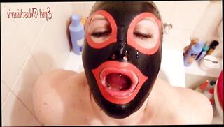 Video 160706003: latex bdsm bondage, latex fetish bondage, amateur piss fetish, pov piss drinking, piss humiliation, black fetish latex, amateur piss mouth, piss slut, latex mask, great piss, pissing outside, piss wet