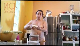 Watch the video about Naked Cooking. Regina Noir, a nudist housekeeper, Nakedbakers. Nude maid. Naked housewife. Cam 2