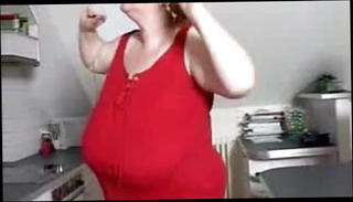 Video 67990801: bbw big boobs tits, bbw huge tits big, bbw kitchen, huge tits woman, tits straight, tits dressed, woman wears, tits red